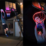 1 PCS LED Basketball Hoop Light Basketball Rim Changing  Induction Lamp Shoot Hoops Solar Light Playing At Night LED Strip Lamp